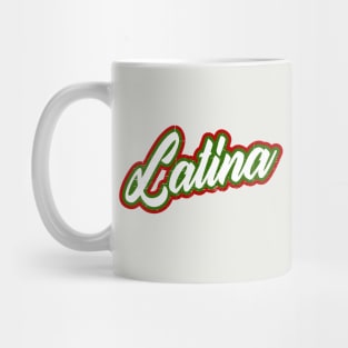 Latina - red white green design Mug